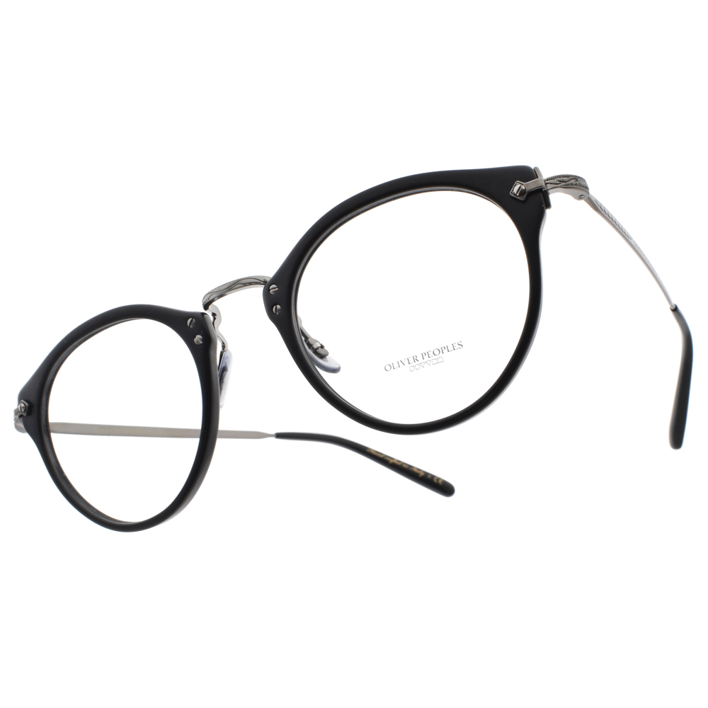 OLIVER PEOPLES 眼鏡505 1465 (黑-槍銀) 復古文青聯名款眼鏡品牌- 鏡在